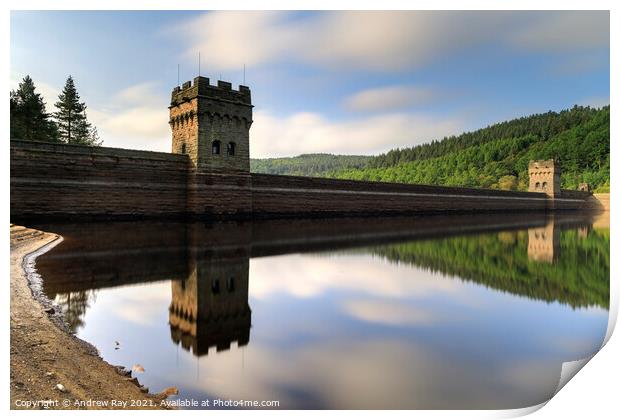 Howden Reservoir Print by Andrew Ray