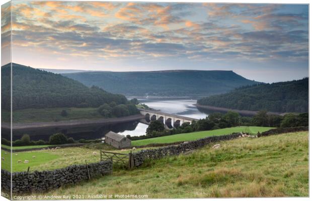 Ladybower Canvas Print by Andrew Ray