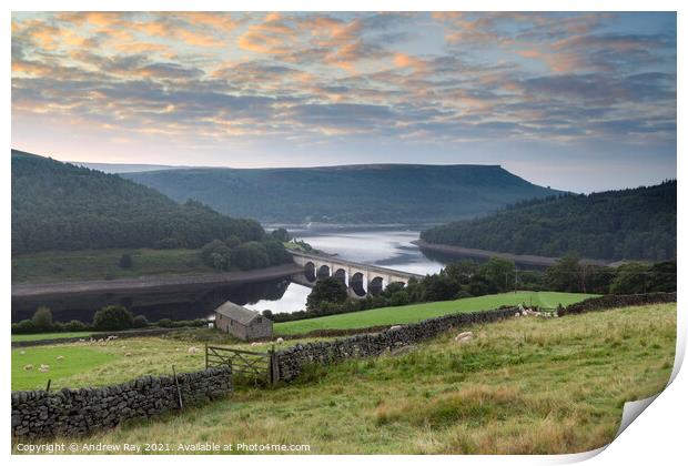 Ladybower Print by Andrew Ray