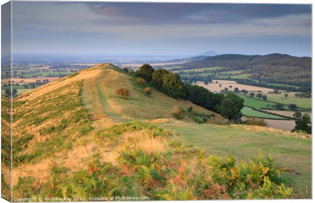 The Wrekin form The Lawley Canvas Print by Andrew Ray
