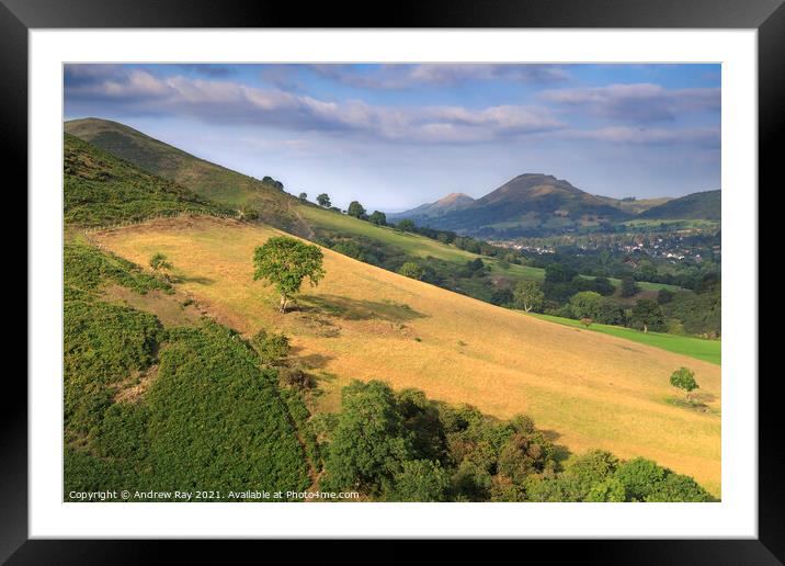 Shropshire Hills view Framed Mounted Print by Andrew Ray