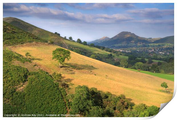 Shropshire Hills view Print by Andrew Ray