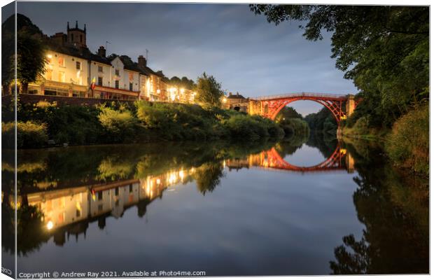 Ironbridge reflections Canvas Print by Andrew Ray