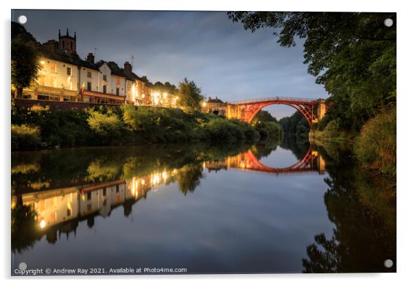Ironbridge reflections Acrylic by Andrew Ray