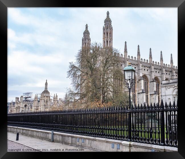 The exterior of King's College, Cambridge Framed Print by Chris Yaxley
