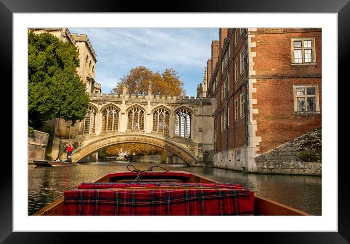 Bridge of Sighs, Cambridge Framed Mounted Print by Chris Yaxley
