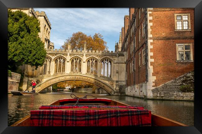 Bridge of Sighs, Cambridge Framed Print by Chris Yaxley