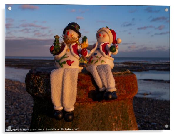 Coastal Christmas. Acrylic by Mark Ward