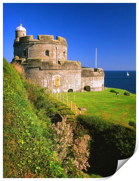 St Mawes Castle Print by Darren Galpin