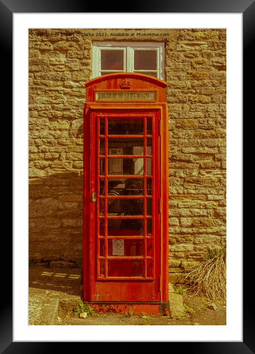 Telephone box Framed Mounted Print by Stuart C Clarke