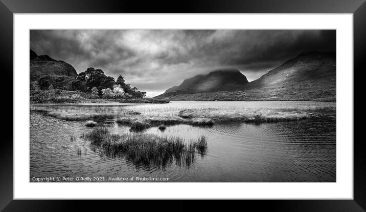 Loch Clair & Liathach, north west Scotland Framed Mounted Print by Peter O'Reilly