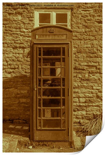 Telephone box Print by Stuart C Clarke