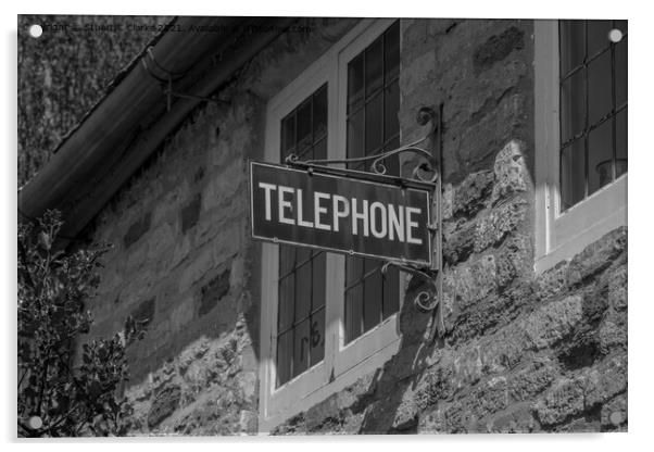 Telephone Acrylic by Stuart C Clarke