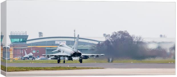 Letterbox crop of a Typhoon duo Canvas Print by Jason Wells