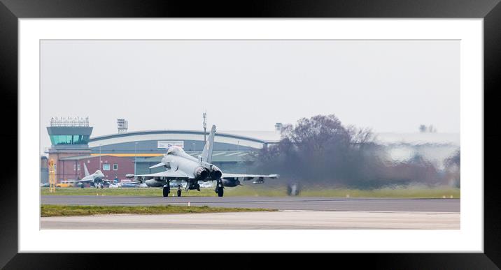 Letterbox crop of a Typhoon duo Framed Mounted Print by Jason Wells