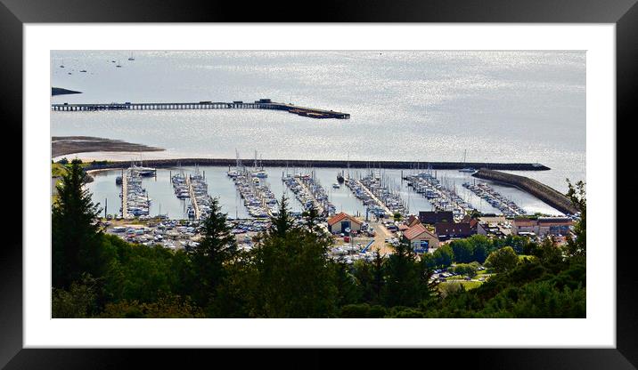 Largs marina Framed Mounted Print by Allan Durward Photography