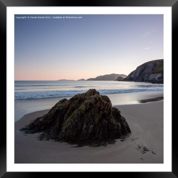 Coumeenoole Beach,  Slea Head, Ireland Framed Mounted Print by Derek Daniel