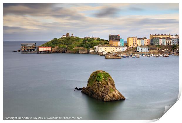 Tenby Harbour view  Print by Andrew Ray