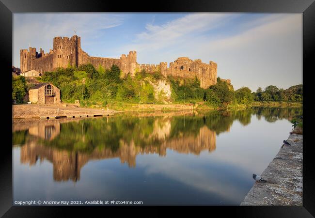 Pembroke Reflections Framed Print by Andrew Ray