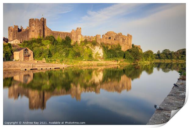 Pembroke Reflections Print by Andrew Ray