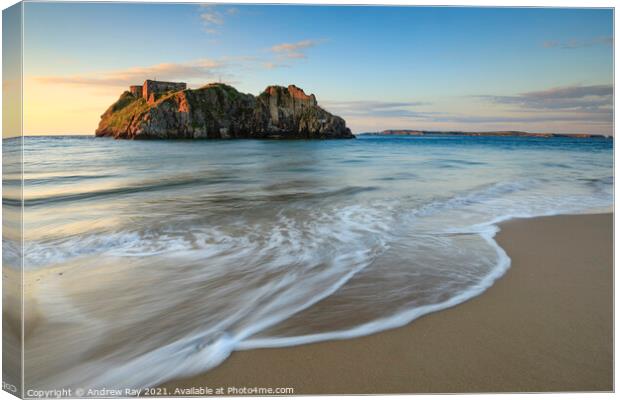 St Catherines Island view (Tenby) Canvas Print by Andrew Ray