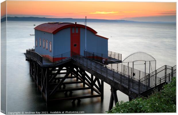 RNLI Station at sunrise (Tenby) Canvas Print by Andrew Ray