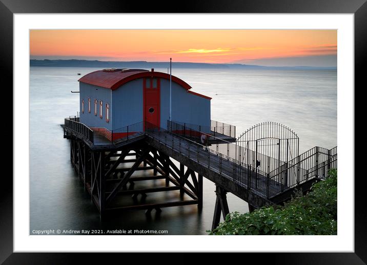 RNLI Station at sunrise (Tenby) Framed Mounted Print by Andrew Ray