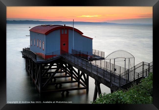 RNLI Station at sunrise (Tenby) Framed Print by Andrew Ray