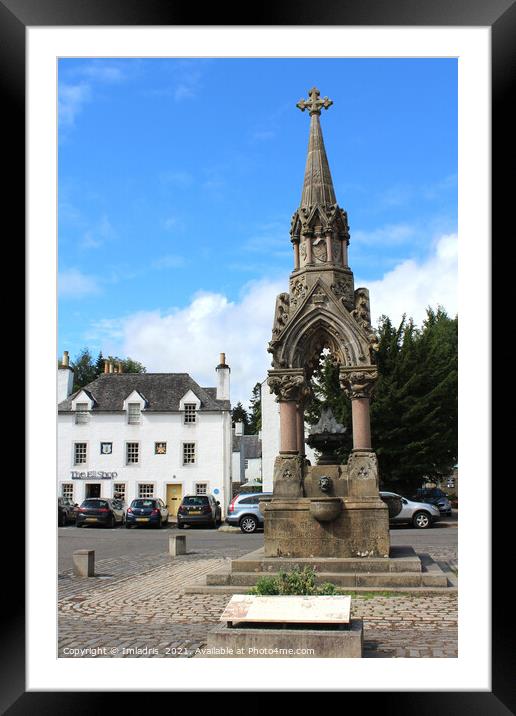 Atholl Memorial Fountain, Dunkeld, Scotland Framed Mounted Print by Imladris 