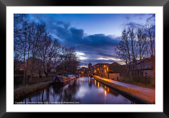 Autumn Evening at Skipton Framed Mounted Print by Richard Perks