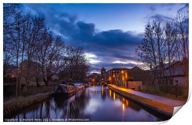 Autumn Evening at Skipton Print by Richard Perks