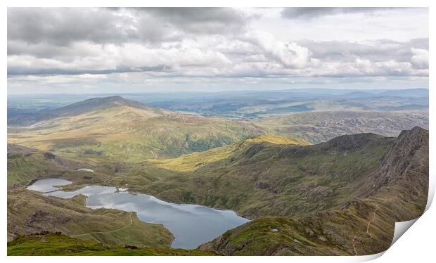 Snowdon - view to the north-east Print by Mark Godden