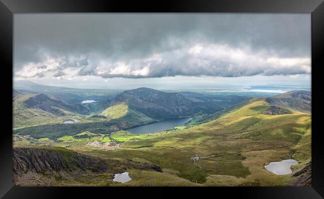 Snowdon - view to the west Framed Print by Mark Godden