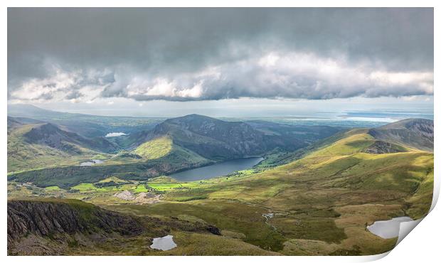 Snowdon - view to the west Print by Mark Godden
