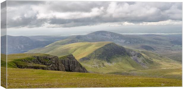 Snowdon - view to the west Canvas Print by Mark Godden