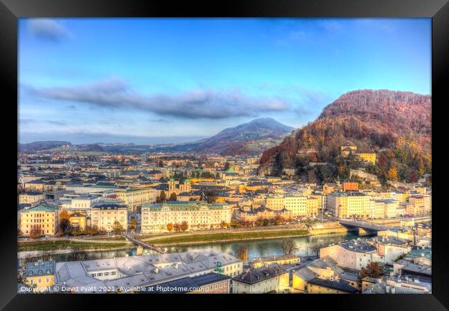 Salzburg City View  Framed Print by David Pyatt