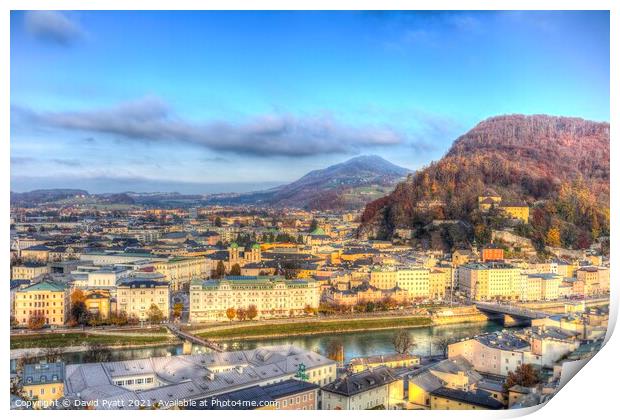Salzburg City View  Print by David Pyatt