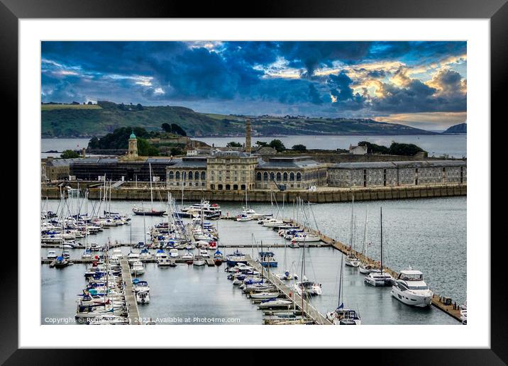 Luxury Living at Royal William Yard Framed Mounted Print by Roger Mechan