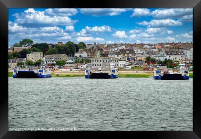 Torpoint Ferries: A Busy Hub Framed Print by Roger Mechan