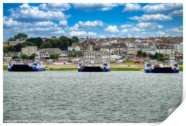 Torpoint Ferries: A Busy Hub Print by Roger Mechan
