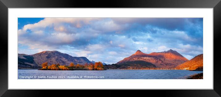 Loch Leven and the Pap of Glencoe, Scotland Framed Mounted Print by Justin Foulkes