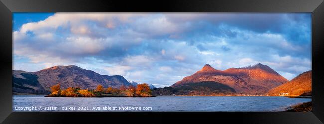Loch Leven and the Pap of Glencoe, Scotland Framed Print by Justin Foulkes