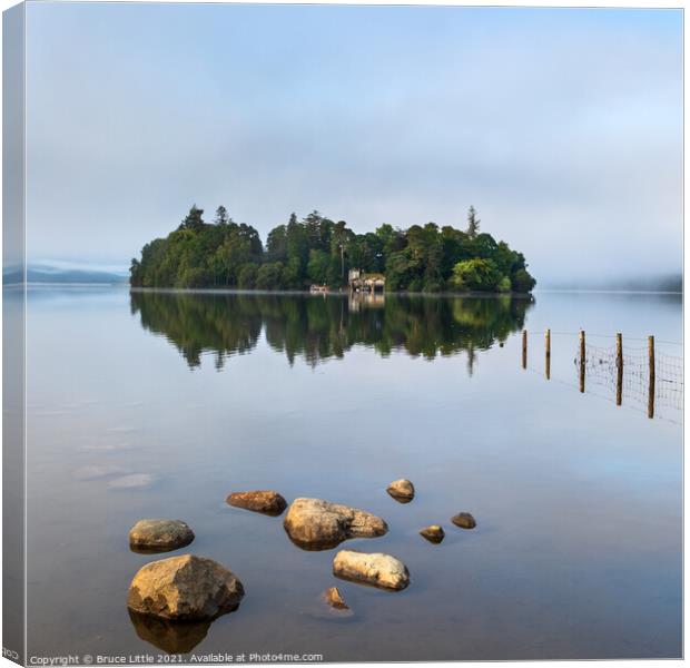 Serene Dawn at Derwent Isle Canvas Print by Bruce Little