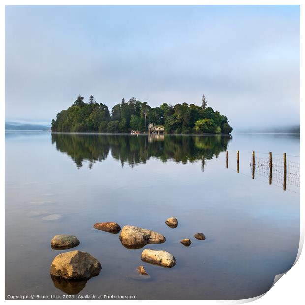 Serene Dawn at Derwent Isle Print by Bruce Little