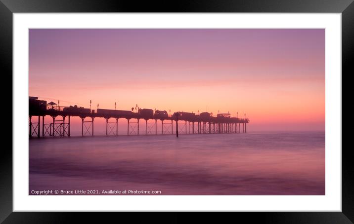 Teignmouth Pier at Dawn Framed Mounted Print by Bruce Little