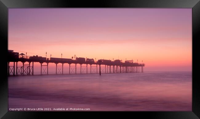 Teignmouth Pier at Dawn Framed Print by Bruce Little