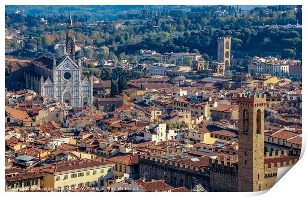 Rooftops of Florence Print by Margaret Ryan