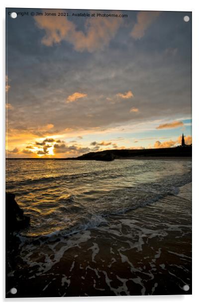 Cullercoats Bay daybreak Acrylic by Jim Jones