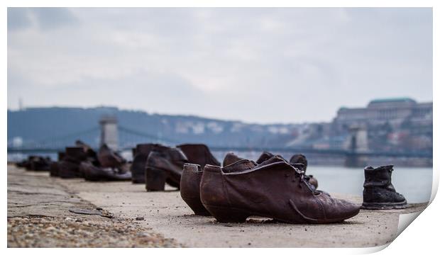 Shoes on the Danube Bank Print by Jason Wells