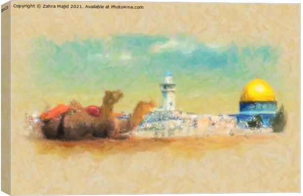 Islamic Artscape Canvas Print by Zahra Majid